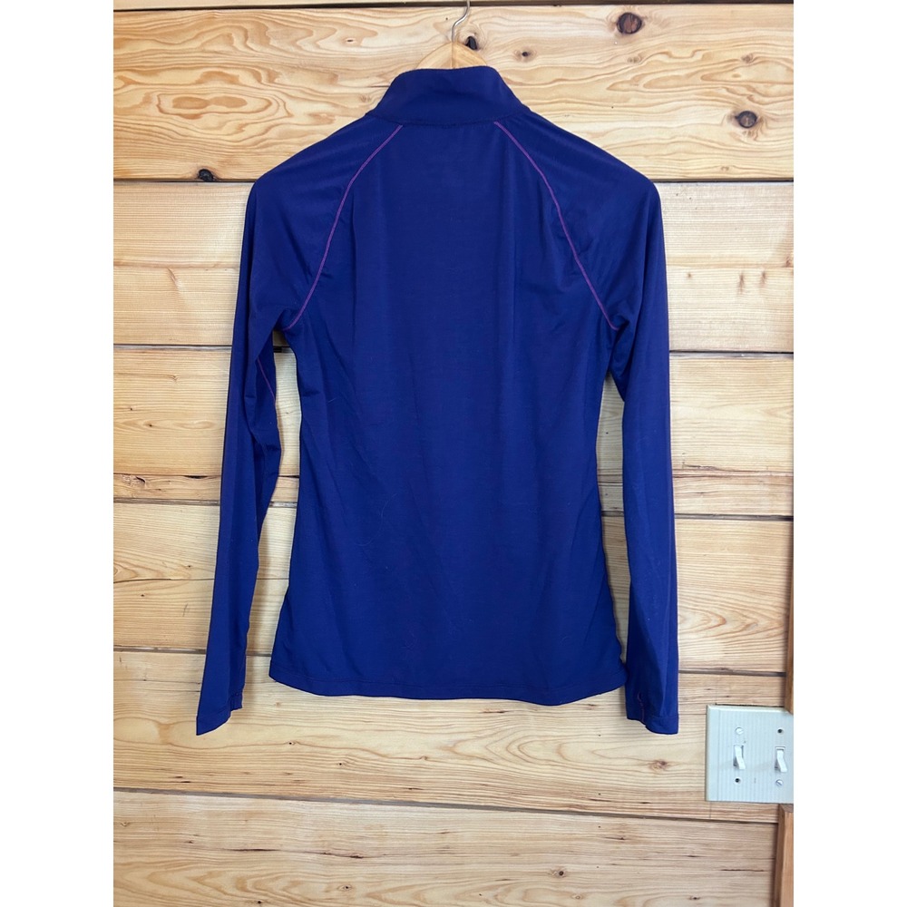 Paradox Merino Blend Purple 1/4 Zip Base Layer Top Womens‎ Small S/P Mock Neck - Picture 8 of 8